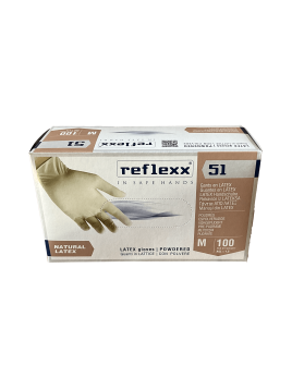 Powdered Latex Gloves M -...