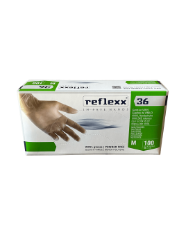 Vinyl M Gloves not powdered...