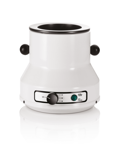 Chauffe-cire professionnel en métal blanc pour pot 800 ml